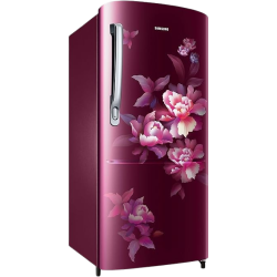 Samsung Direct-Cool Single Door Refrigerator | RR20C1724HN/HL |183 L/4 Star | Himalaya poppy Red