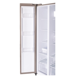 Kelvinator 500 litres Side-by-Side Refrigerator | KRS-B520SSV | Shiny Silver