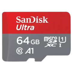 SanDisk Ultra 64 GB MicroSDXC Class 10 100 MB/s Memory Card | With Adapter