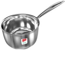 IMPEX Serene Triply Milk Pan | 16 cm diameter /1.7 L capacity | Stainless Steel