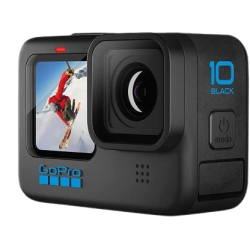 GoPro Hero 10 Waterproof with Front LCD and Touch Rear Screens | 5.3K60 Ultra HD Video | Black