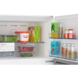 BOSCH | 332 L Frost Free Double Door Top Mount Refrigerator | CMC33S05NI Shiney Silver |