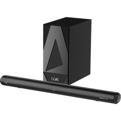 boAt Aavante Bar 1850D with  Dolby Audio, Wireless Subwoofer & EQ Modes 220 W Bluetooth Soundbar | Premium Black