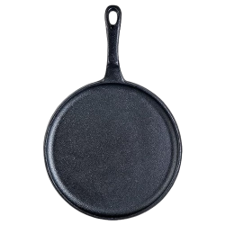 Wonderchef Forza Cast-Iron Dosa Tawa Pan | 25 cm | 3.8 mm | Pre Seasoned Cookware