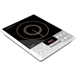 PHILIPS Induction Cooktop | HD4929/01 | Push Button | Silver | Black