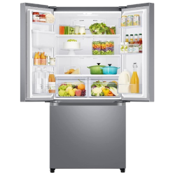 Samsung 579 L Inverter Frost-Free French Door Refrigerator | RF57A5232SL/TL, | Ez Clean Steel | Convertible) | Real Stainless | Convertible | Silver