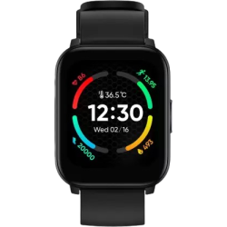 realme TechLife Watch S100 Smartwatch | 1.69 inch HD Display | Black Strap