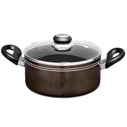 Blueberrys Ruby 8 Liter 30cm Nonstick Aluminum Induction Based Biriyani Pot with Lid