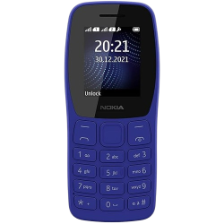 Nokia 105 Single SIM Keypad Mobile Phone | Blue