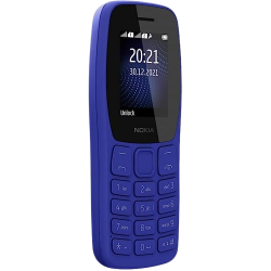 Nokia 105 Single SIM Keypad Mobile Phone | Blue