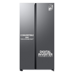 Samsung Side By Side Inverter Refrigerator | 653L | WI-FI Enabled SmartThings | Refined Inox | RS76CG8103S9HL