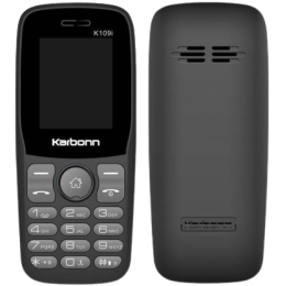 Karbonn K109i Keypad Mobile Phone | Black Grey