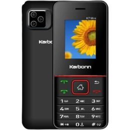 Karbonn K7 Mini Keypad Mobile | 1.8 inch | Black Red