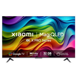 Xiaomi X Pro QLED Series Smart Google TV | 65 inch | Dolby Vision | Black