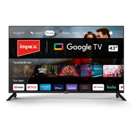 Impex Full HD Certified Google LED TV | 108 cm (43 Inch) | Black | EvoQ43S3RLC2