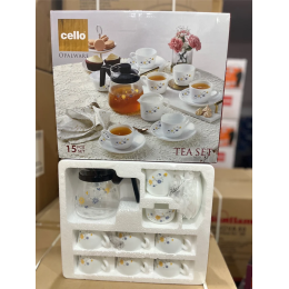 Cello Dazzle Tea Set | 15 Pc