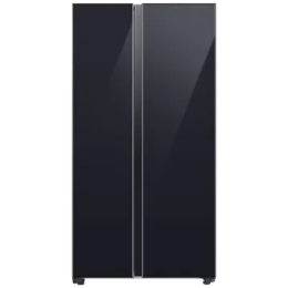 SAMSUNG | Refrigerator | 653 Litres | 3 Sta | Frost Free Side by Side Door Smart Wifi Twin Cooling Plus | Glam Deep Charcoal | RS76CB81A333HL