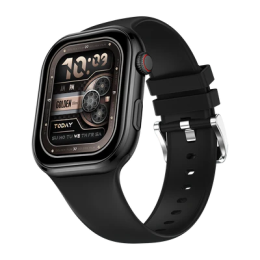 Fire Boltt Brillia Smartwatch | 51.3mm  | Largest Amoled | Bluetooth | Black