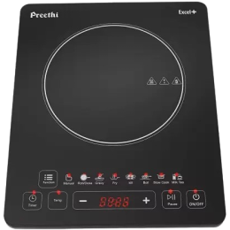 Preethi Excel Plus IC 117 Induction Cooktop | Touch Panel | Black