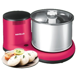 Havells Alai Wet Grinder | 150 W | 2 L | Pink & Silver