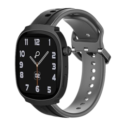 Pebble Axis BT Calling Smartwatch | 1.96 Inch | Amoled Display | Jet Black | PFB403