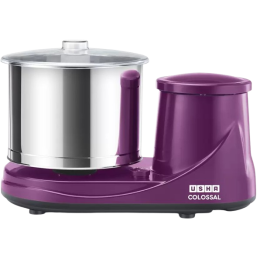 USHA Colossal 2 Stones Wet Grinder | with Coconut Scrapper & Atta Kneader | 2 L