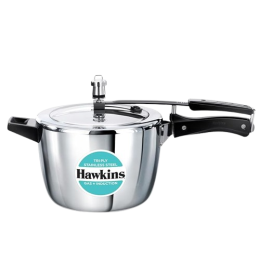 Hawkins Triply Stainless Steel  Pressure Cooker | 4.5 L |  Inner Lid Induction Bottom | HSST4