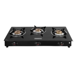 Blueberry’s STASH Glass Top Gas Stove | 3 Burner