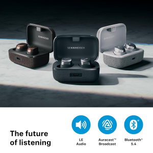 Sennheiser Momentum True Wireless 4 in Ear Earbuds | Bluetooth 5.4 | Lossless Audio | Black Copper | MTW4