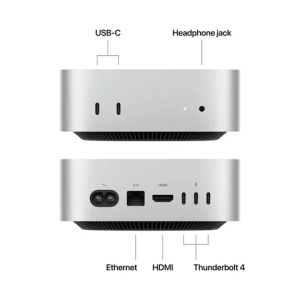 Apple | Mac mini M4 Chip 2024 | Mini Tower | 16GB | 512GB | Silver | MU9E3HN/A