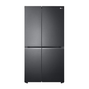 LG Side by Side Refrigerator | 650L | 3 Star | Smart Diagnosis | Matte Black Finish | GL-B257EMC3 DMCZEBN SBS