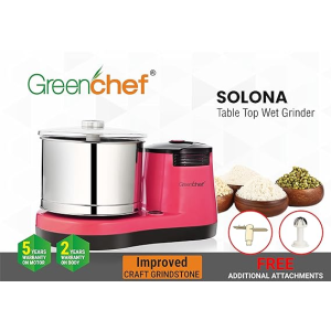 Greenchef Table Top Wet Grinder Turbojet | 2 L