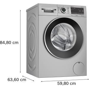 Bosch Fully Automatic Front Load Washing Machine | 8 kg | Silver | WGA2341SIN