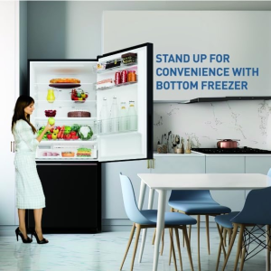 Panasonic Smart Inverter Frost-Free Double Door Bottom Mount Refrigerator | 401 L | 2 Star | NR-BK468BQKN