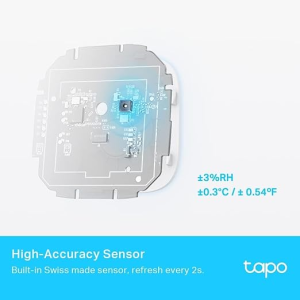 Tp-Link Tapo Smart Temperature  Humidity Monitor | Free Data Storage & Visual Graphs