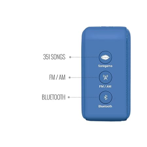 Saregama Carvaan Mini Hindi Portable Bluetooth Speaker | 2.0 Channel | Regal Blue | SCM04