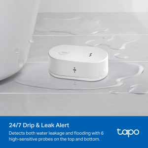 TP-Link Tapo T300 Smart Water Leak Sensor | Dripping Detection | White