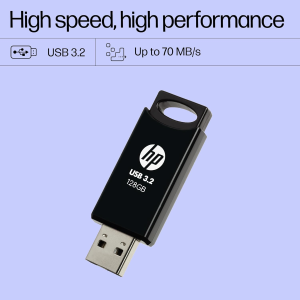 HP USB 3.2 Flash Drive | 128GB | 712w | Black