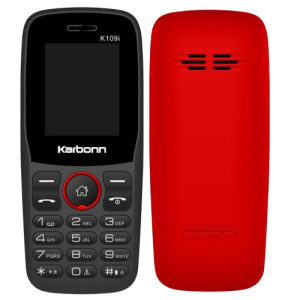 Karbonn K109i Keypad Mobile Phone | Black Red