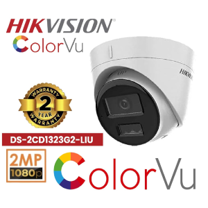 HIKVISION | 1080p | 2MP Smart Dual Light Network Indoor IP Dome CCTV Camera Built in Wireless Microphone for Nvr | Ip67 & Human and Vehicle Detection | White