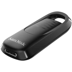 SanDisk Ultra Slider USB Type C Flash Drive | 64GB | Black