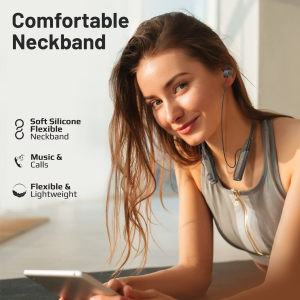 Promate Blend Bluetooth Wireless Neckband Earphones | Black