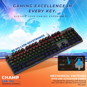 Lapcare Champ Mechanical RBG Gaming Keyboard | LGK 105