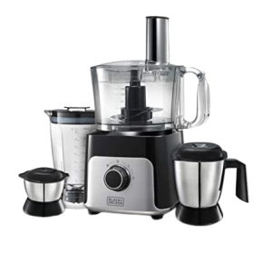 Black & Decker Juicer Mixer Grinder | 800 W | 3 Jars | Grey | BXFP8001IN