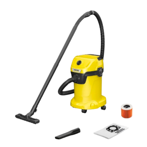 Karcher Wet and Dry Vacuum Cleaner |  1000W |  Yellow  | WD 3 V-19/4/20