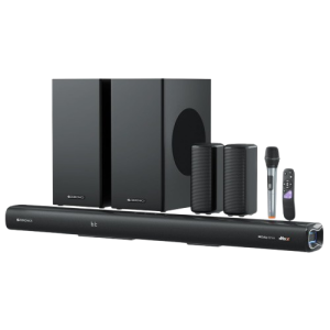 Zebronics Juke bar 9900 | Wireless Subwoofer & Satellite Bluetooth Soundbar | 725 W | 5.2.4 Channel |  Dolby Atmos |  DTS X | Black