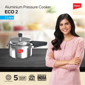 IMPEX ECO 2 Induction Bottom Pressure Cooker | 2 L | Silver