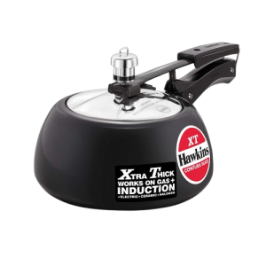 Hawkins Contura Black XT Pressure Cooker | 2 L | Hard Anodised Inner Lid Cooker | Black | CXT20