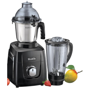 Sujata Mixer Grinder | 1000 W | 4 Jars | Black | MG03