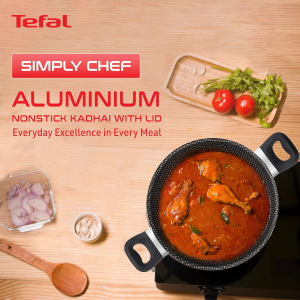 Tefal Simply Chef Kadhai | 24 cm | Red | 2100096340